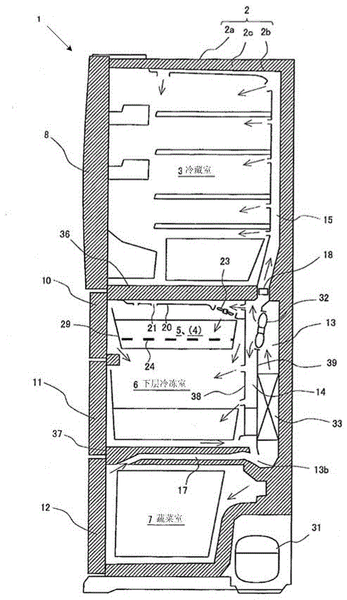 Super-cooling control method of refrigeration device