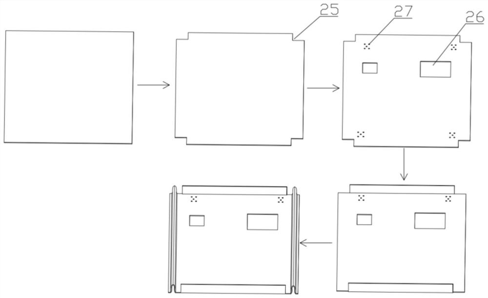 Refrigerator outer box puncturing and riveting production line