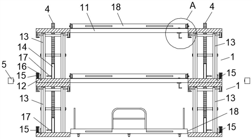 Assault boat lifting platform