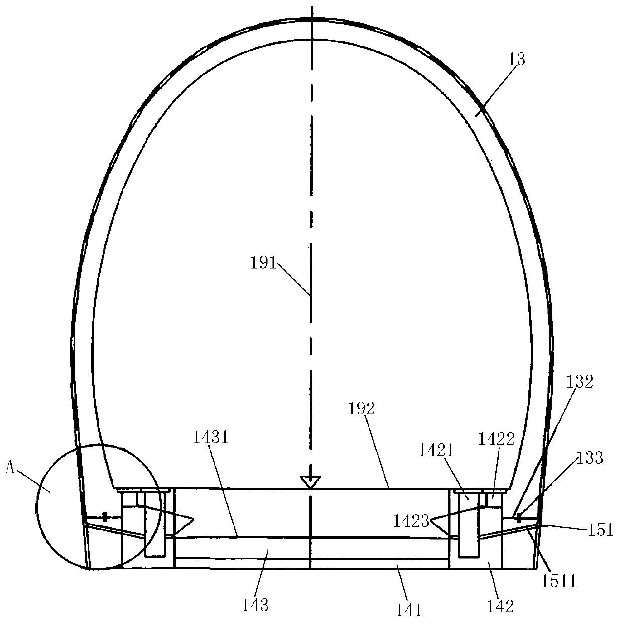 Tunnel waterproof and drainage structure and method