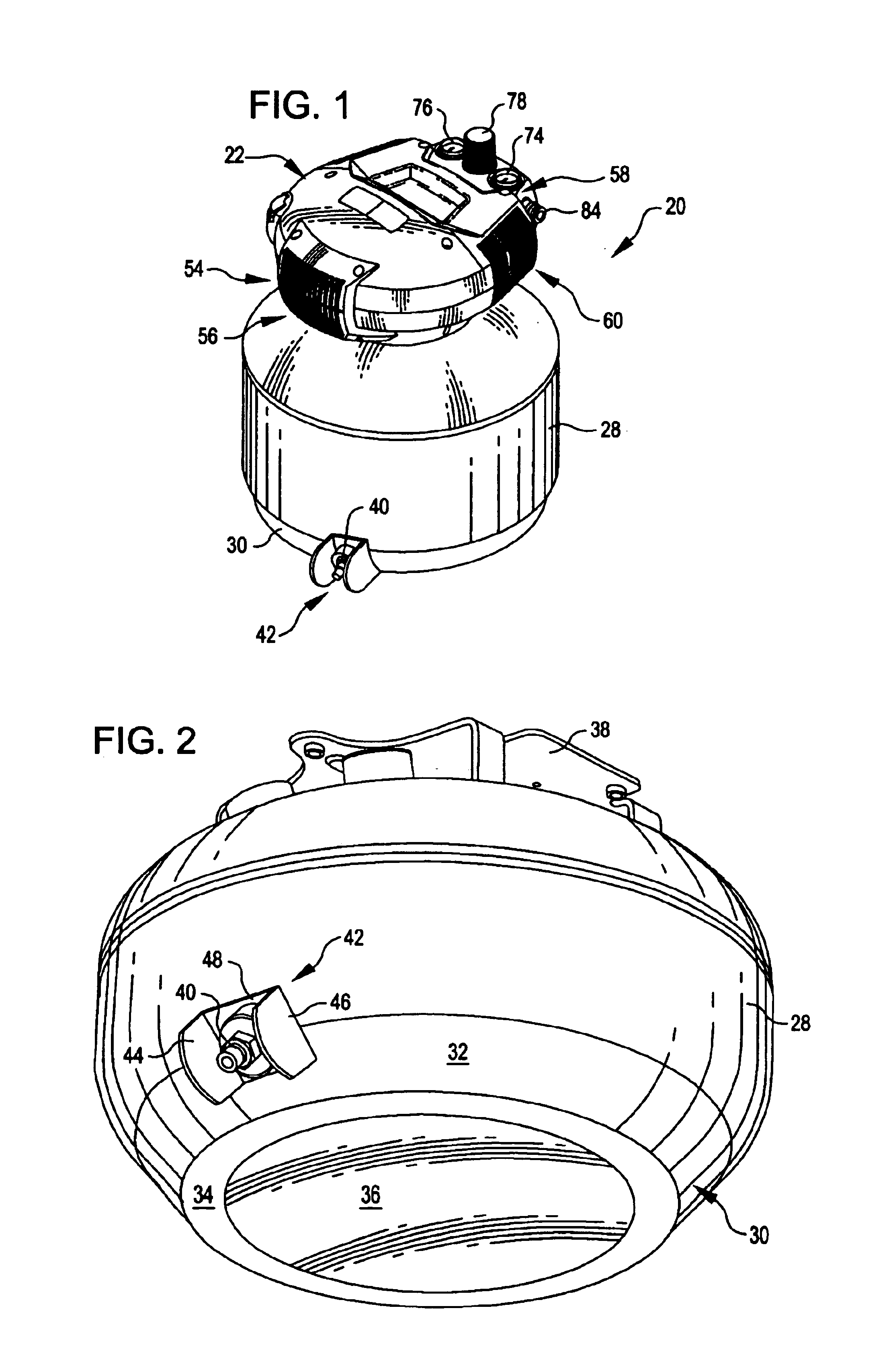 Air compressor mounted on a compressor tank