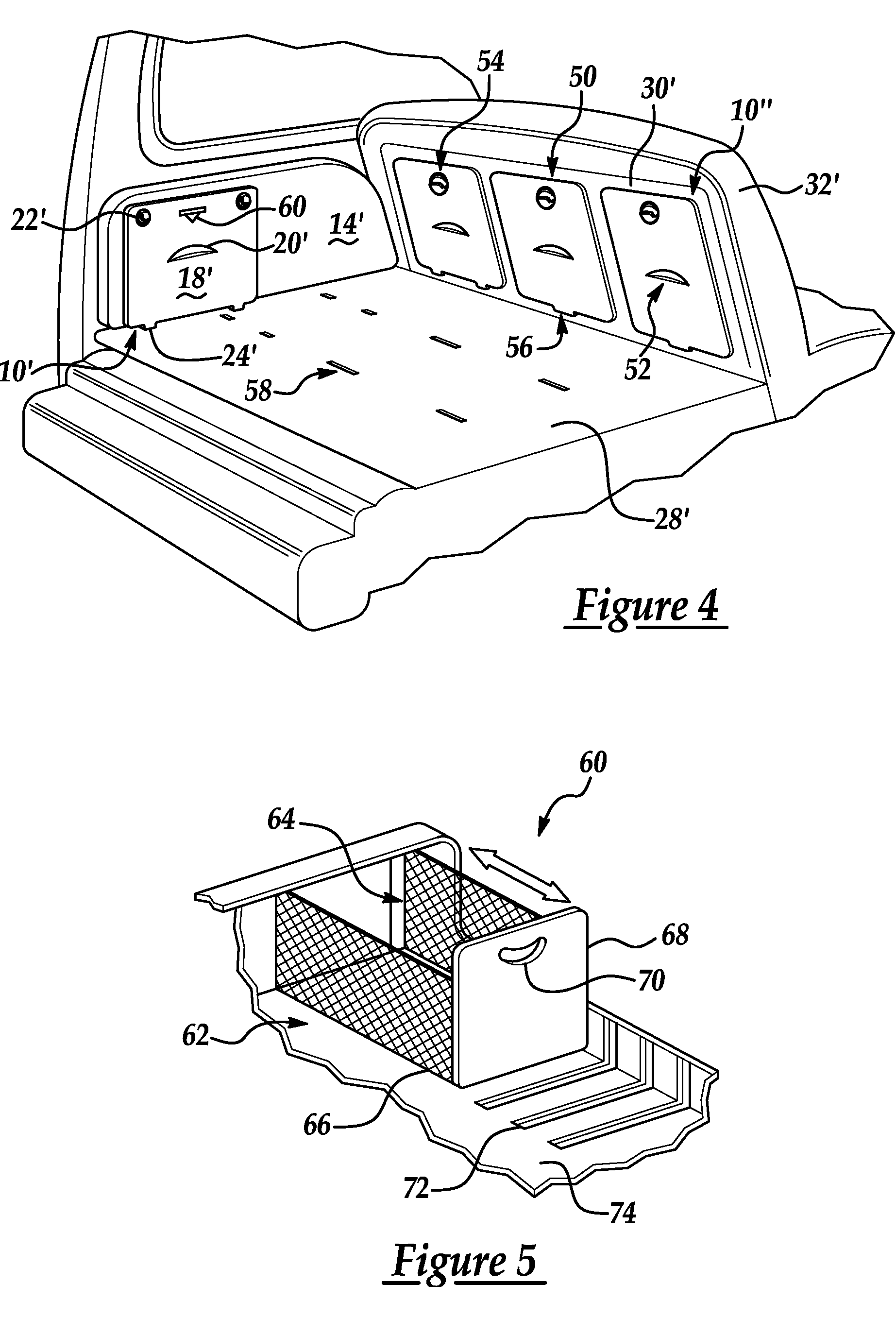 Integrated expandable cargo system for vehicles