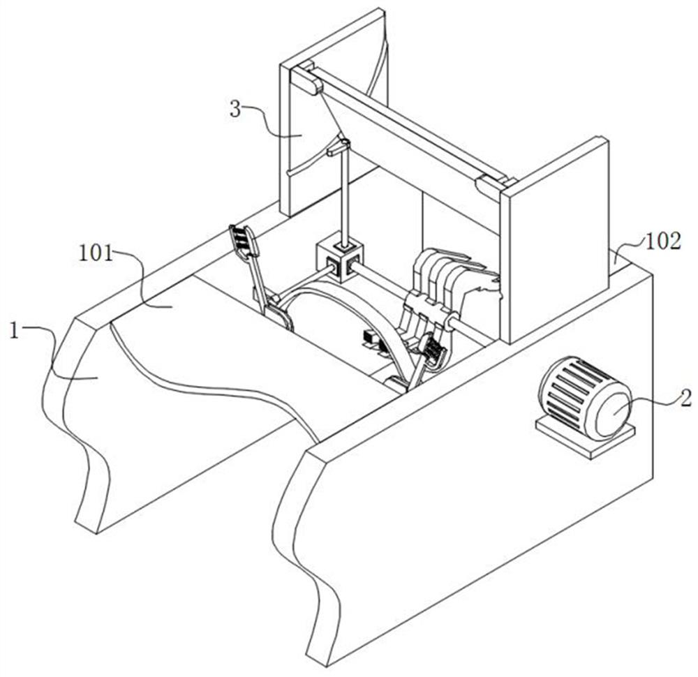 Automatic filling device of timber slicing machine