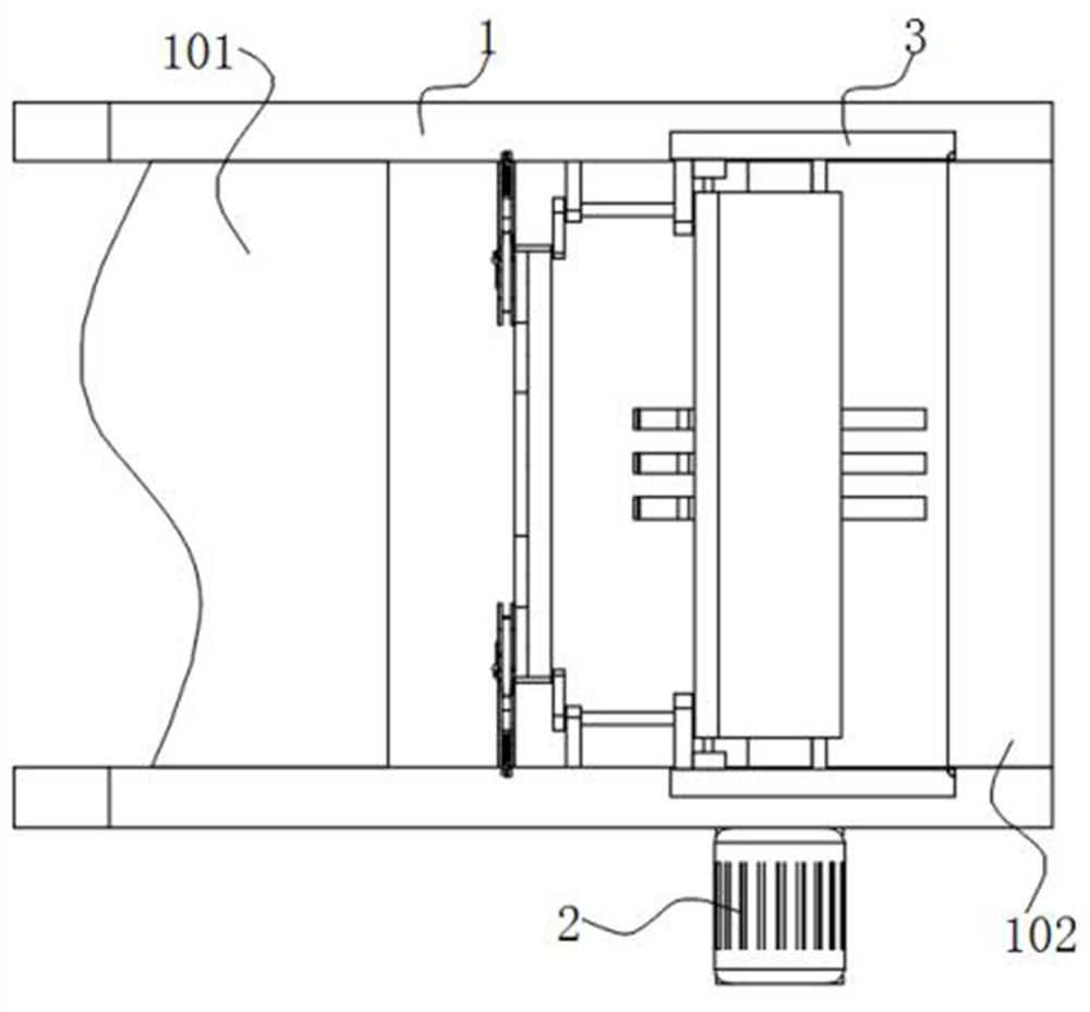 Automatic filling device of timber slicing machine