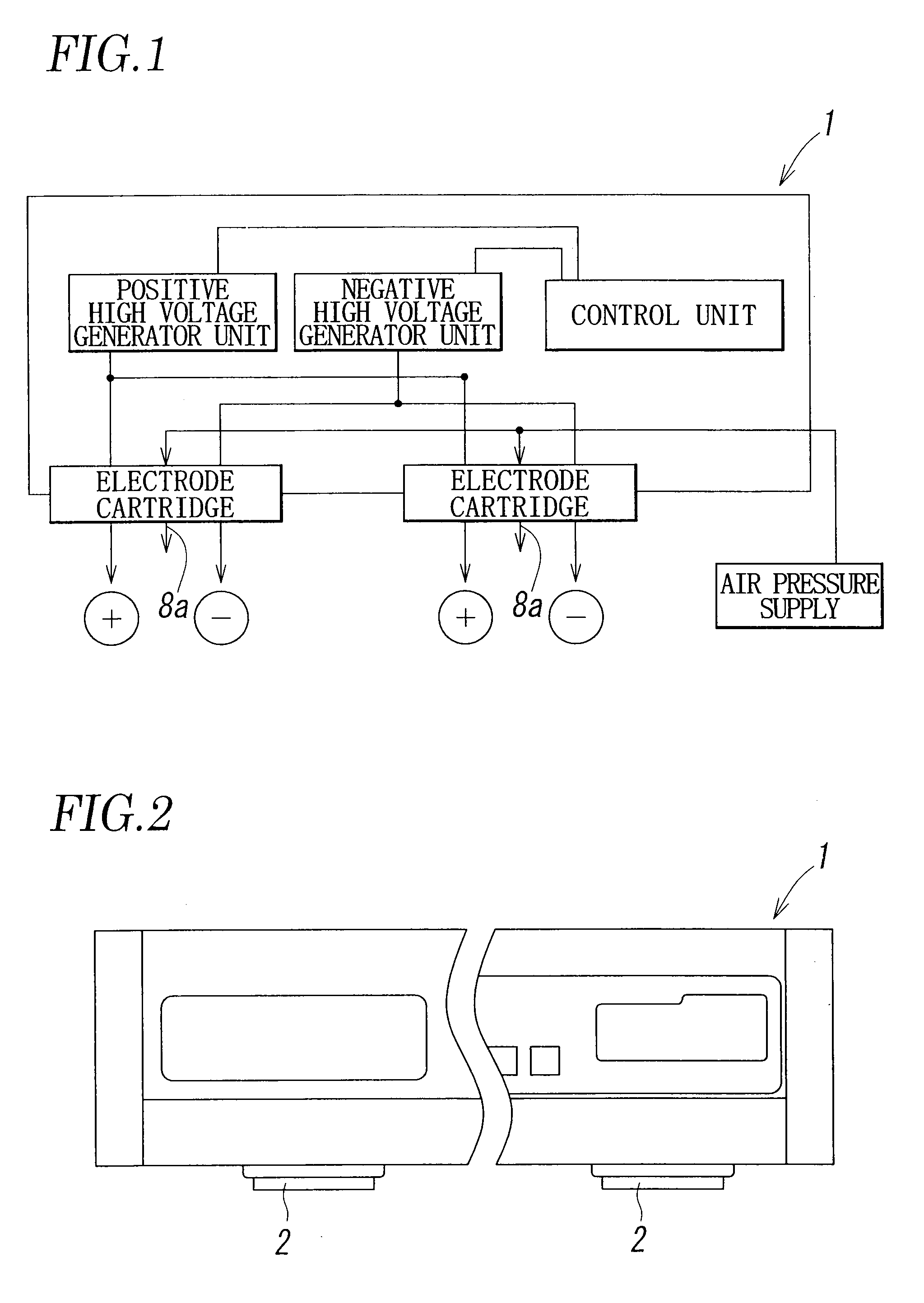 Wire electrode type ionizer