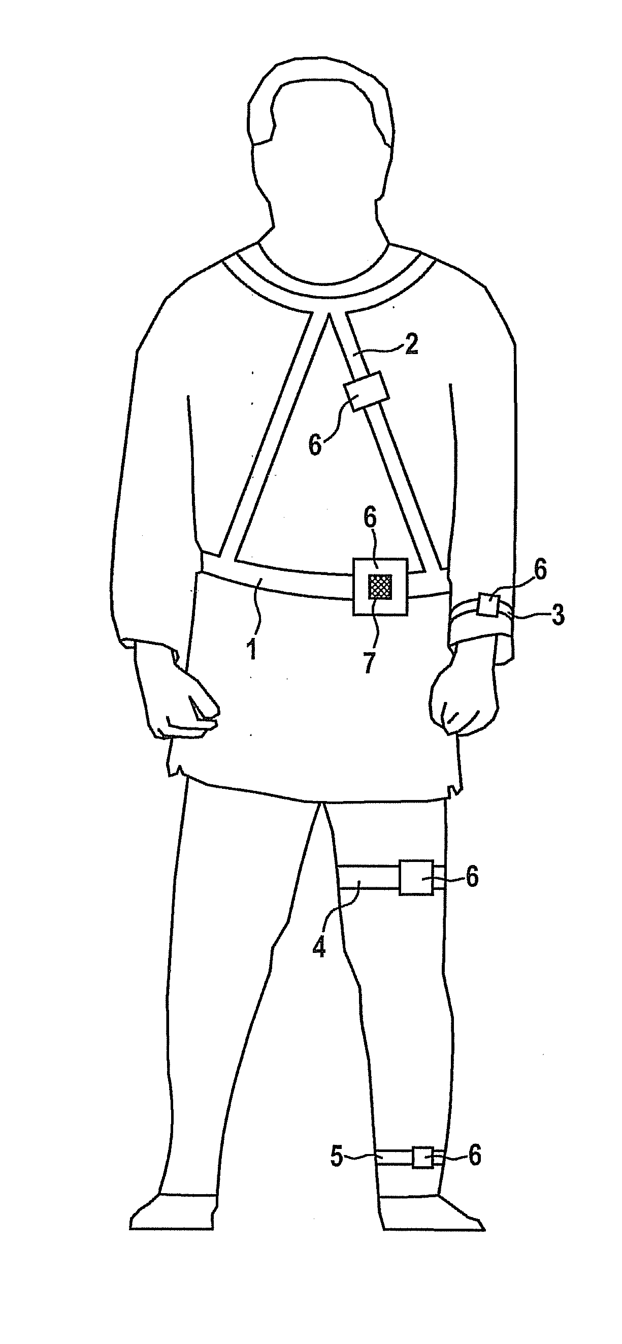 Movement sensor and system for establishing a movement profile