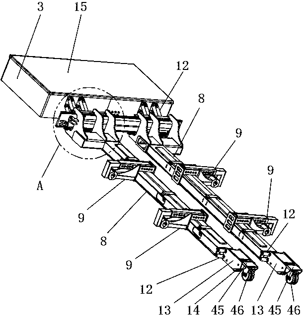 Carrying equipment for moving skid helicopter on ground