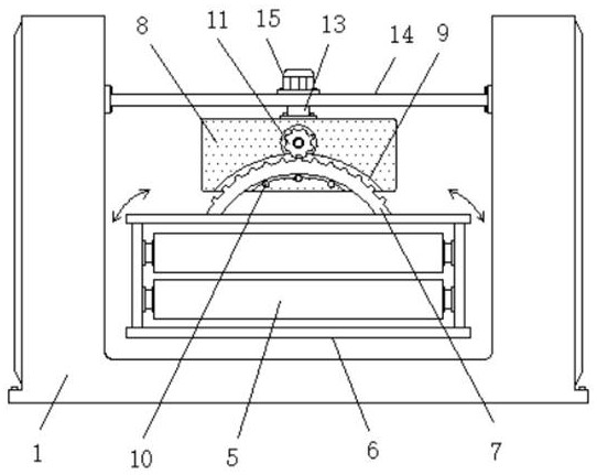 Double-sided spraying sterilization machine for processing mask non-woven fabric