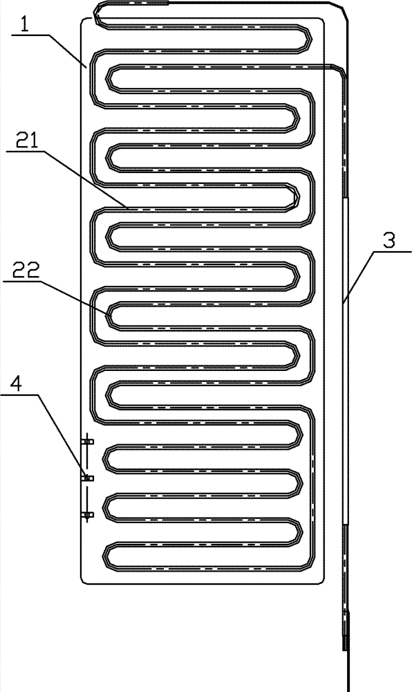 Refrigerating box with high-efficiency energy-saving evaporator