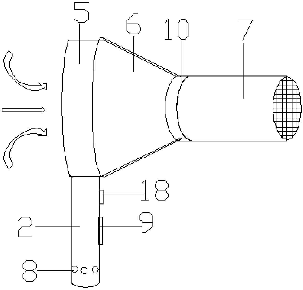 Negative pressure type insect sampler and working method thereof