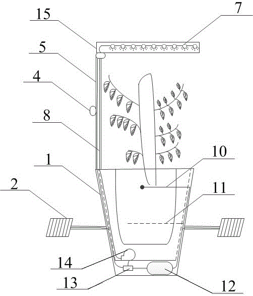 Solar energy powered intelligent flowerpot and using method