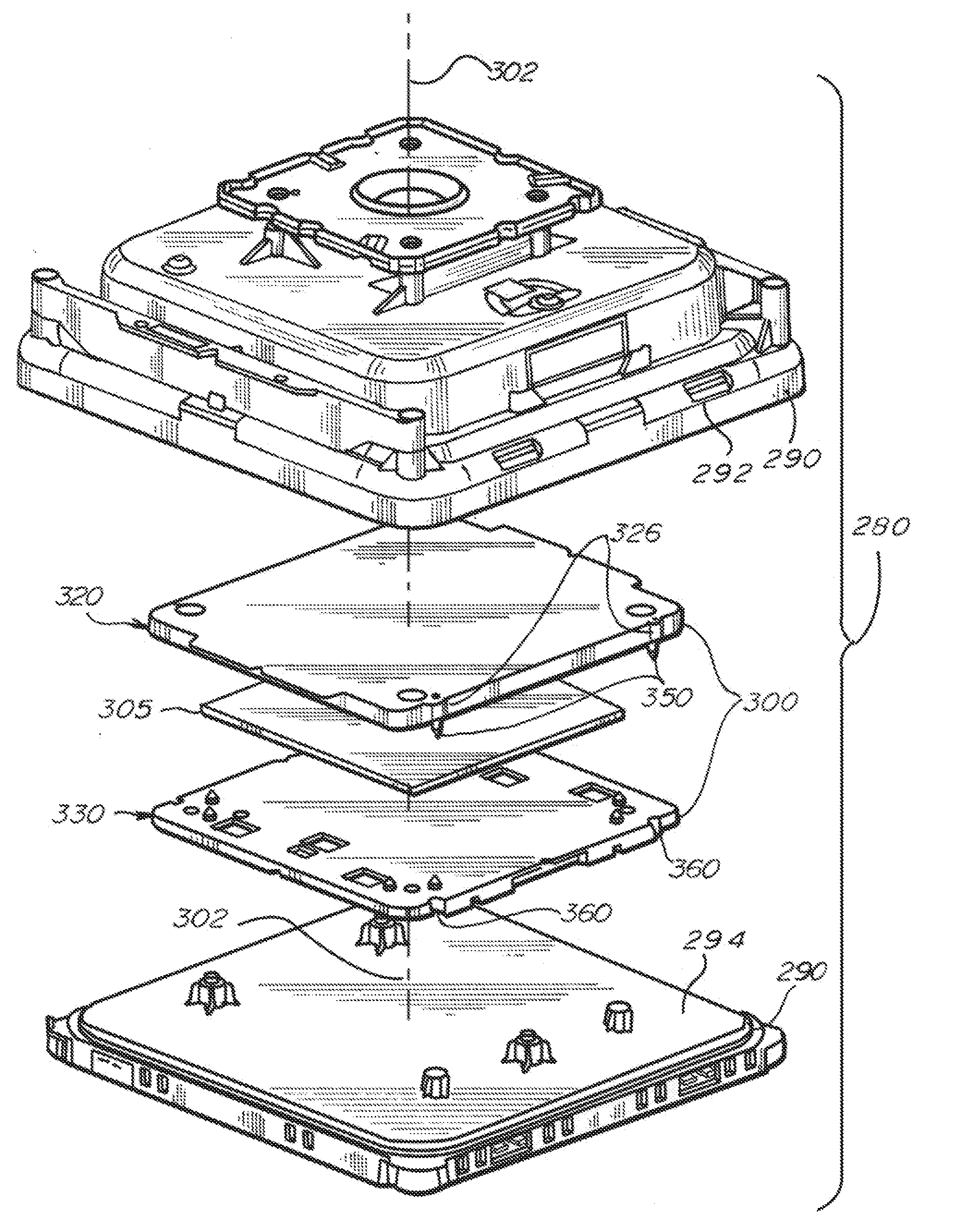 Reticle pod with cover to baseplate alignment system