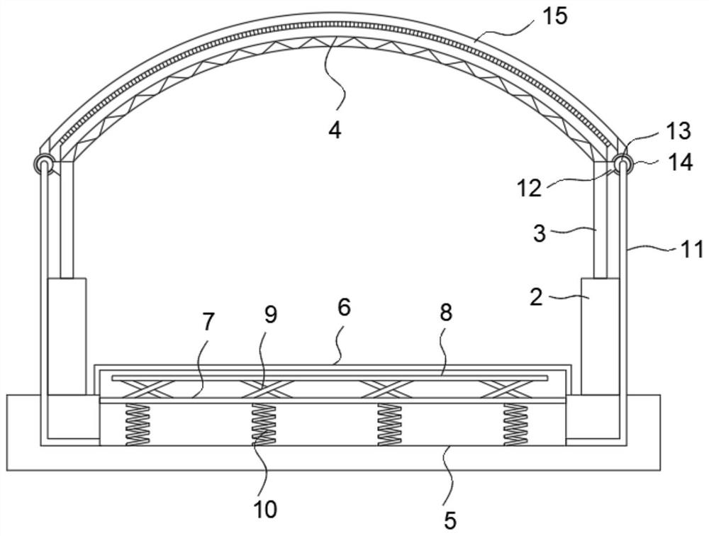 Self-cleaning device for carport at entrance of underground garage