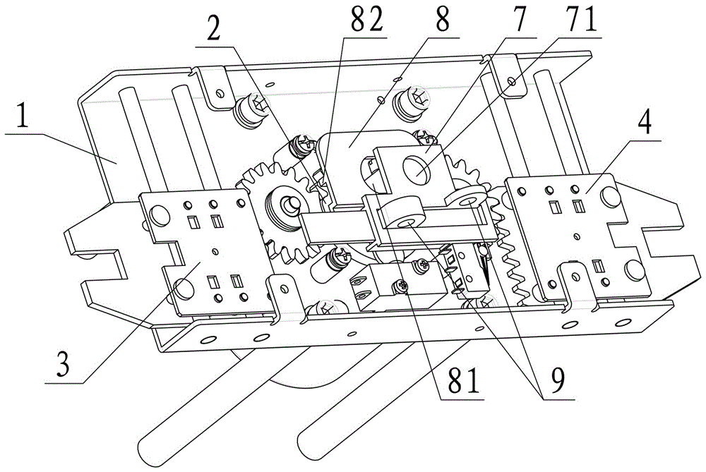 An automatic transfer switch with manual automatic switching mechanism