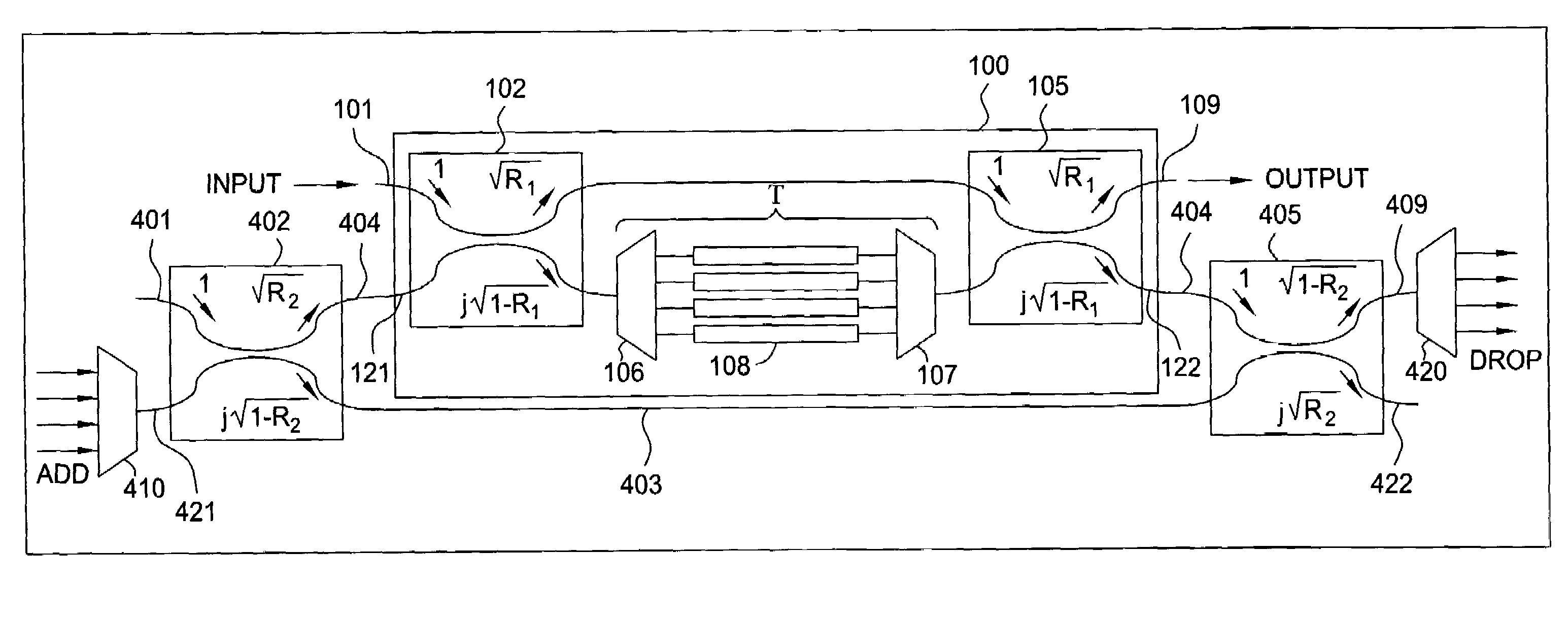 Reconfigurable optical add/drop multiplexer