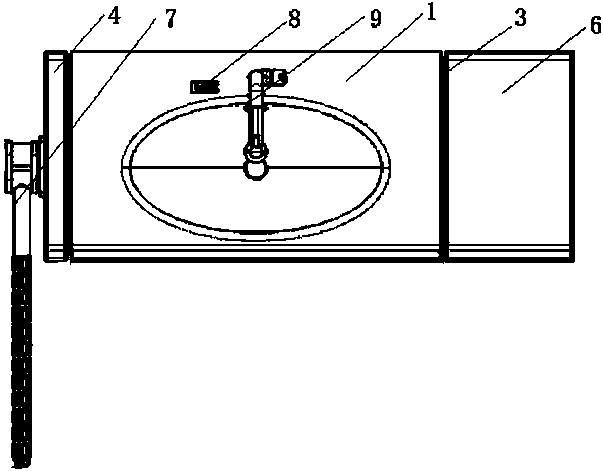 Special washing stand for a nursing home