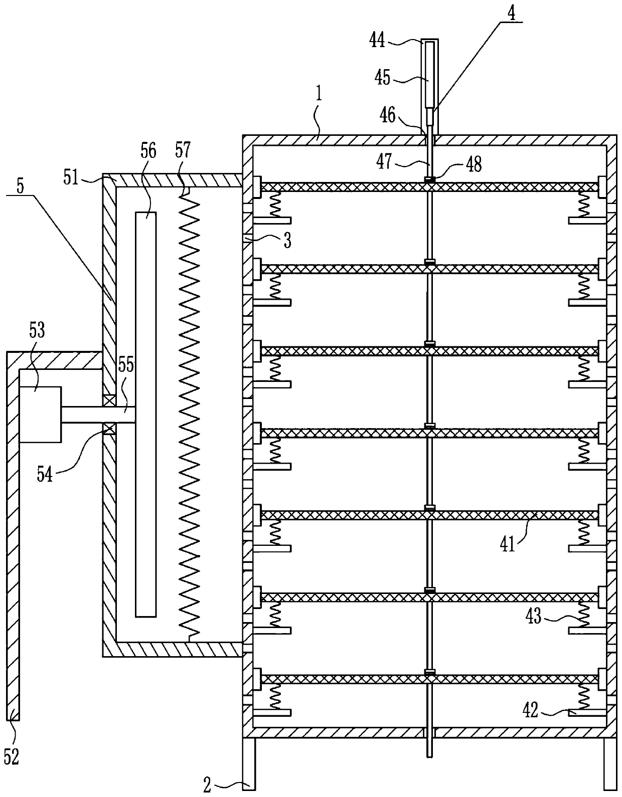 A printing ink drying device