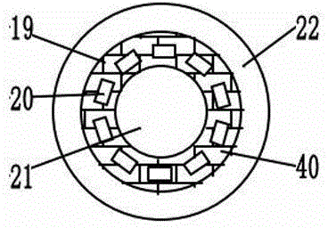 Heat-accumulation dividing-wall heating rotary kiln device