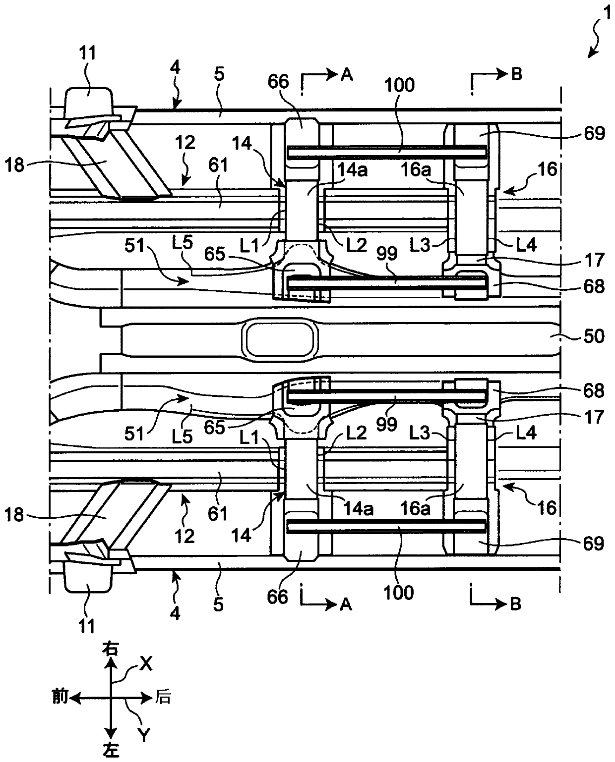 Lower vehicle-body structure