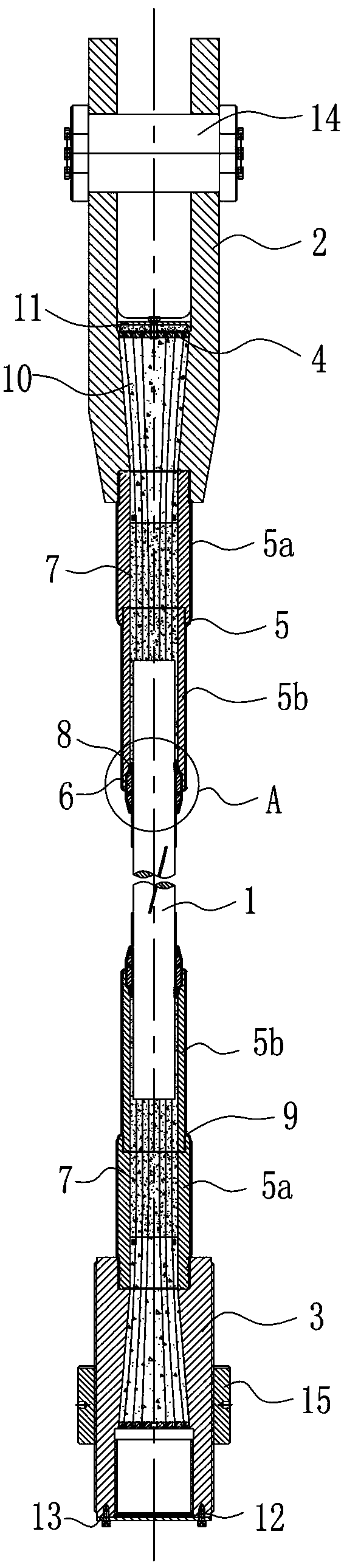 A high-strength anti-bending fatigue spoke cable