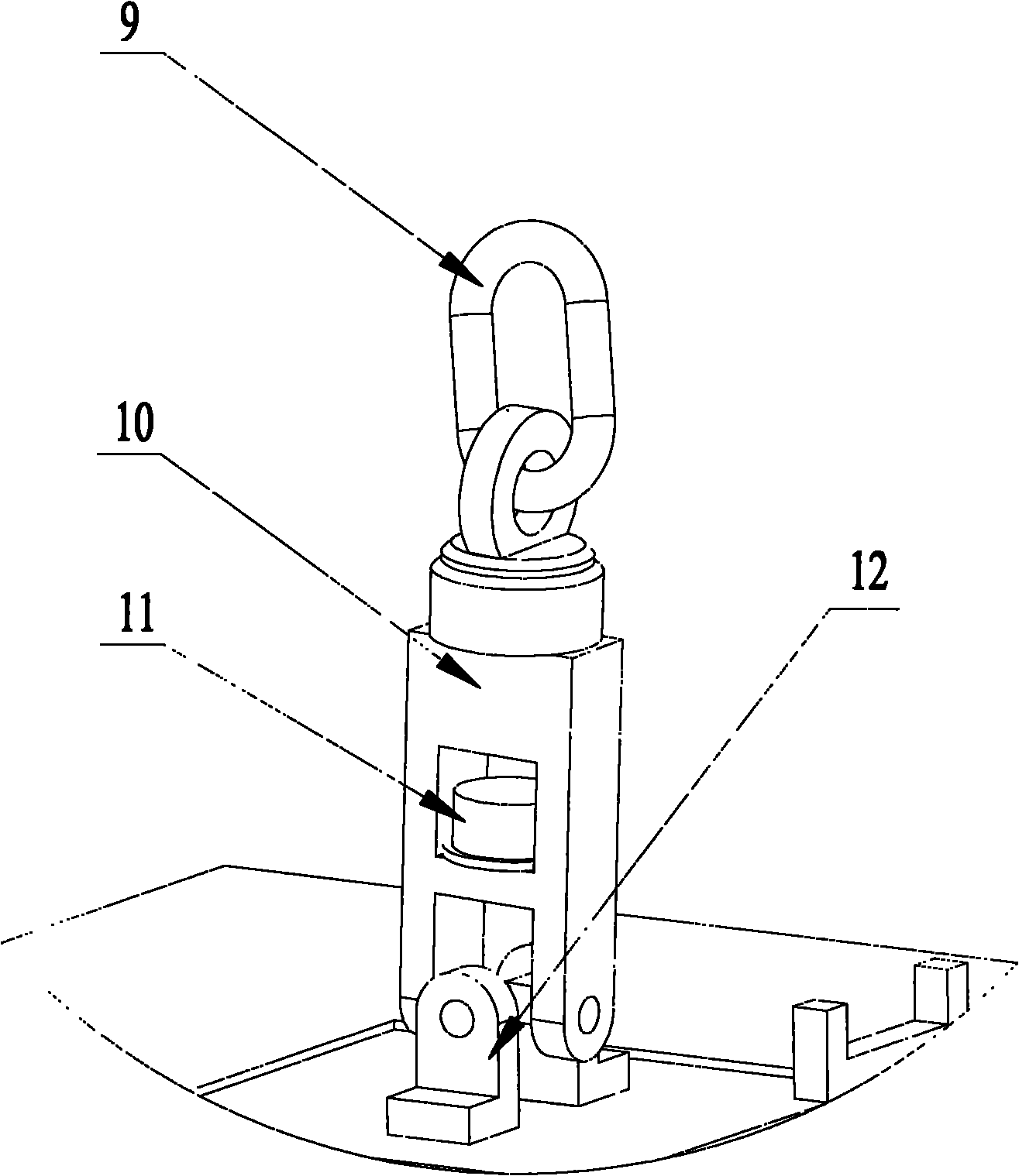 Horizontal adjusting sling for spacecraft