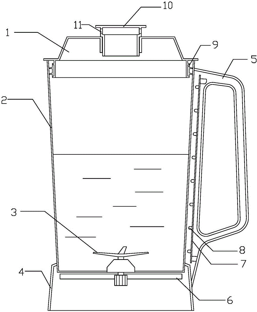 Overflow preventing method and food processor