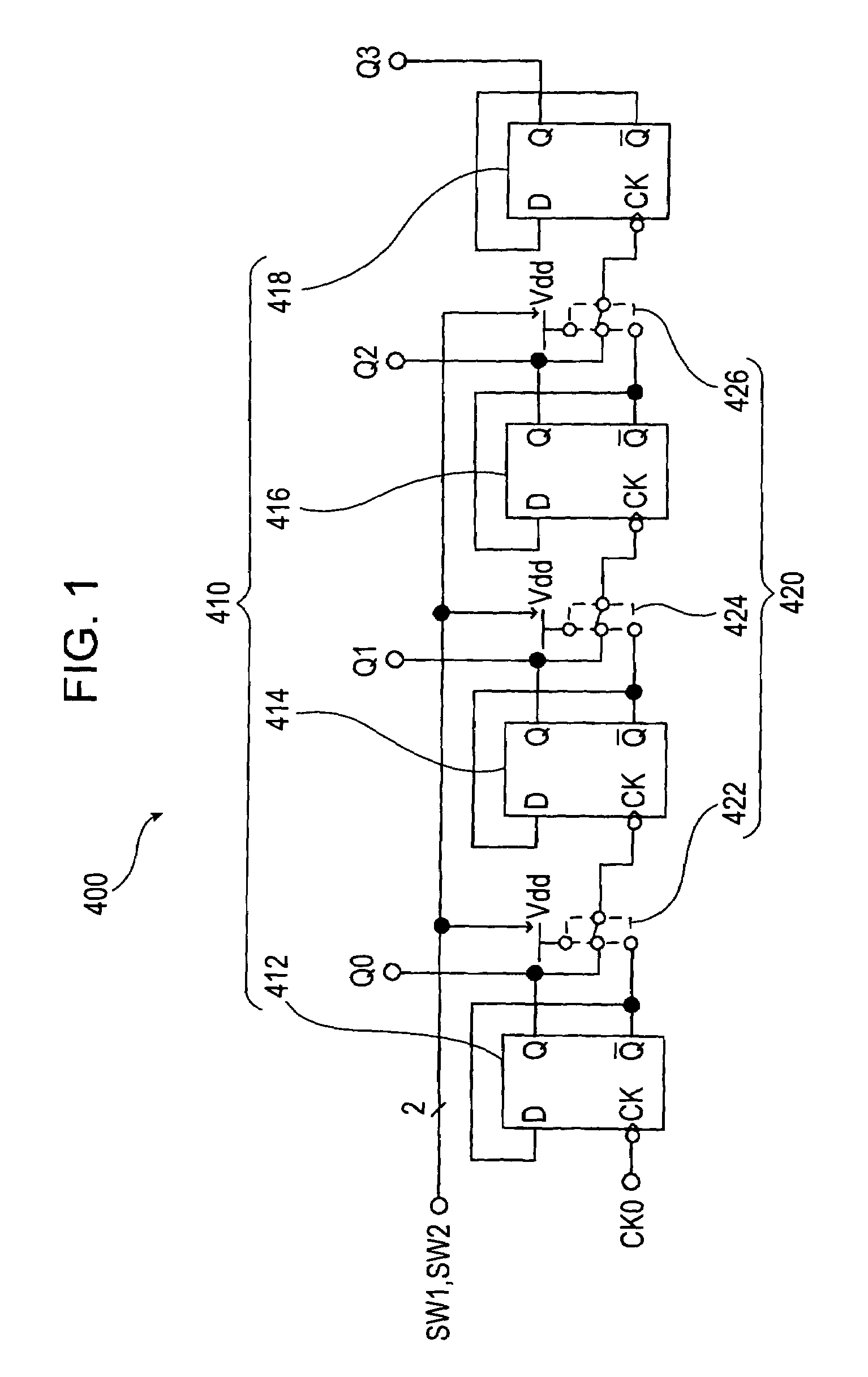 Counter circuit, AD conversion method, AD converter, semiconductor device for detecting distribution of physical quantities, and electronic apparatus