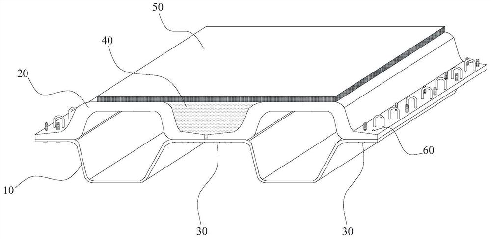 An assembled uhpc steel-concrete composite bridge deck and its construction method