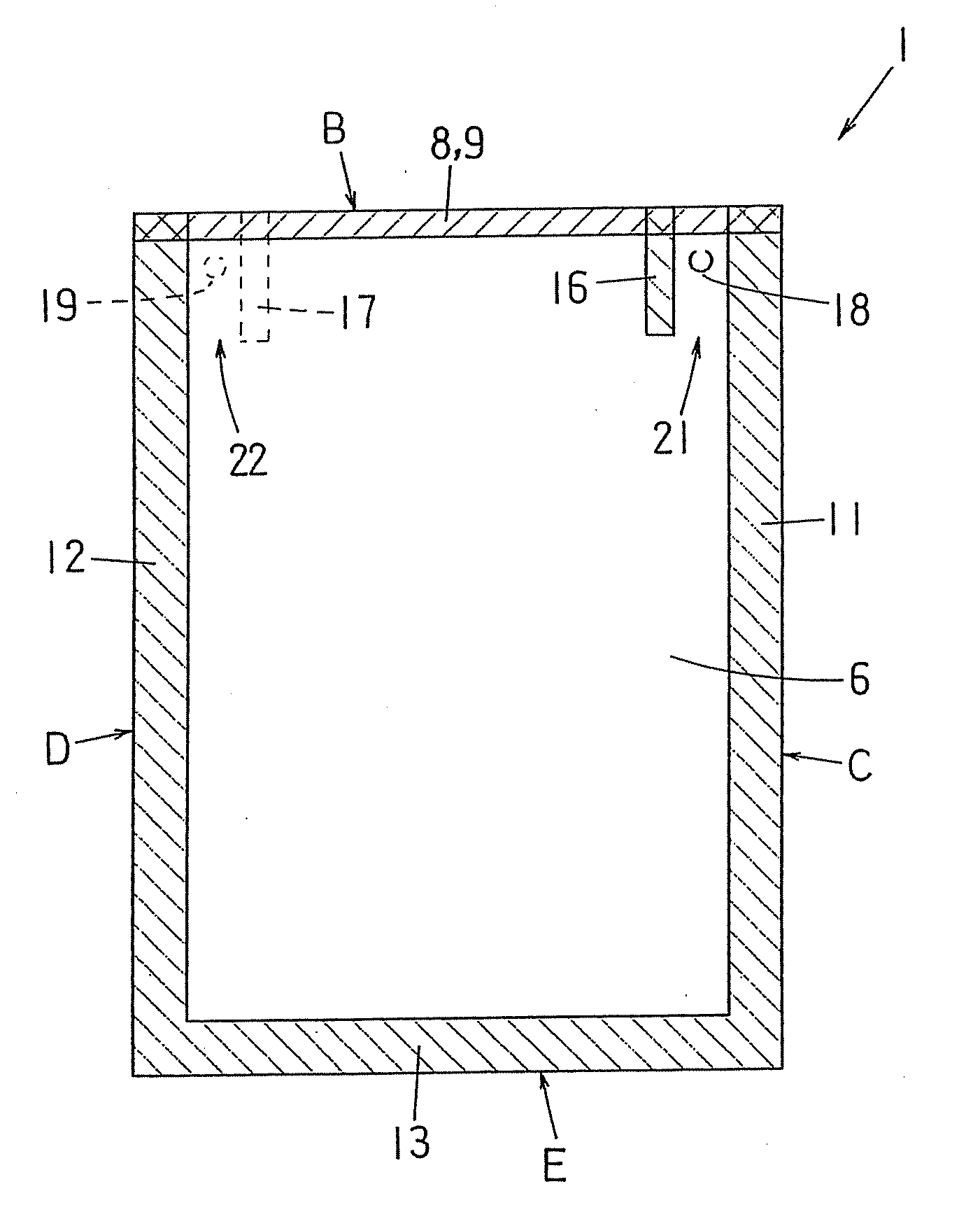 Method for Sealing-in a Gas in a Bag with a Gas Filling Compartment