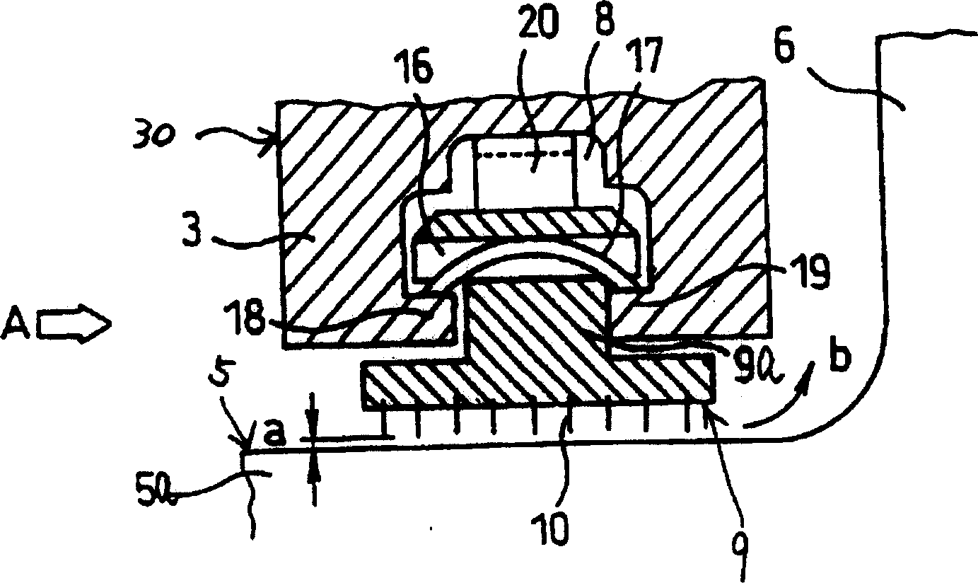 Sealing device for axial flow turbine