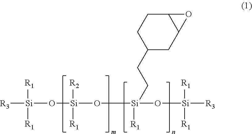 Transparent silicone epoxy composition