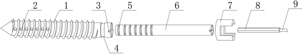 Bone cement pedicle screw fixation and fusion system for spinal degeneration disease