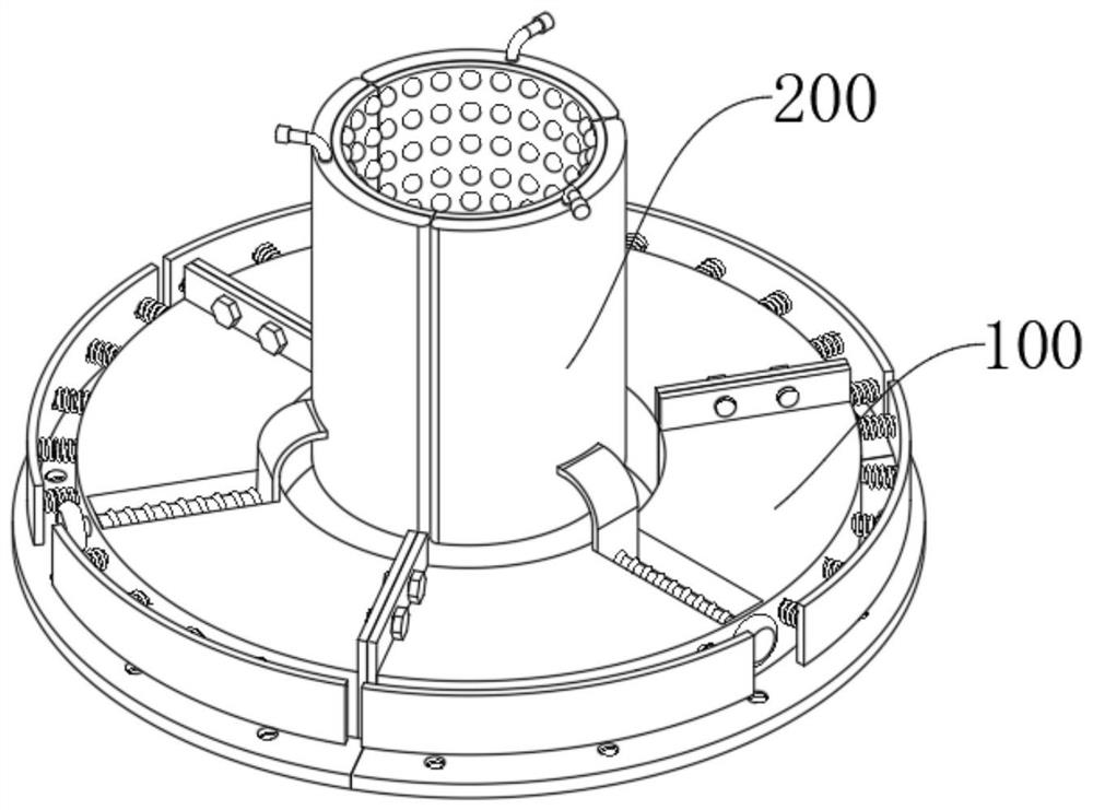 Building pier protection frame based on triangular positioning structure and positioning method thereof