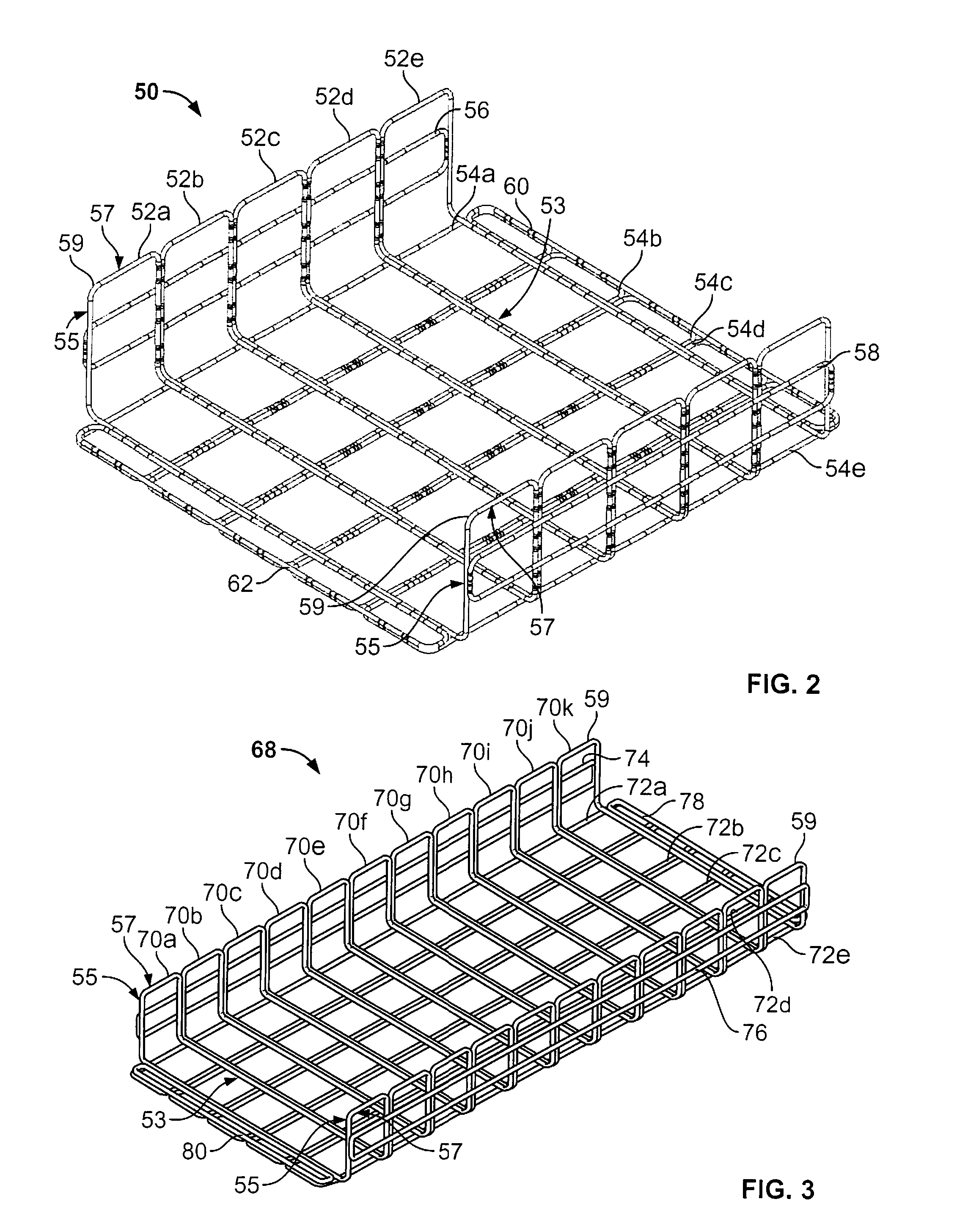 Wire basket pathway system