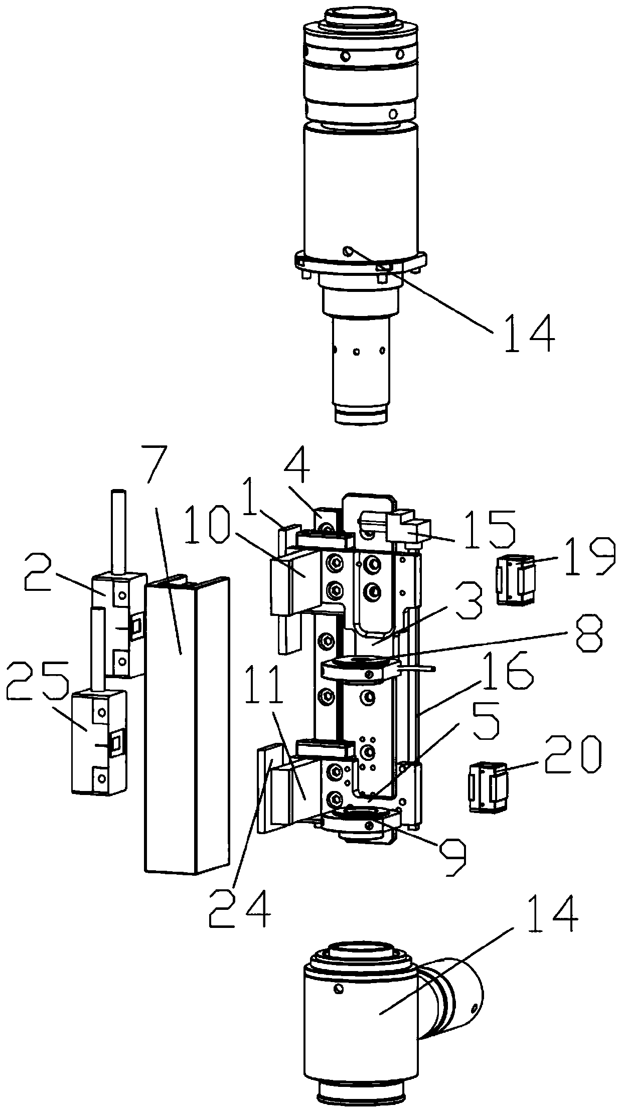 Continuous zoom lens with linear motor and self-locking function