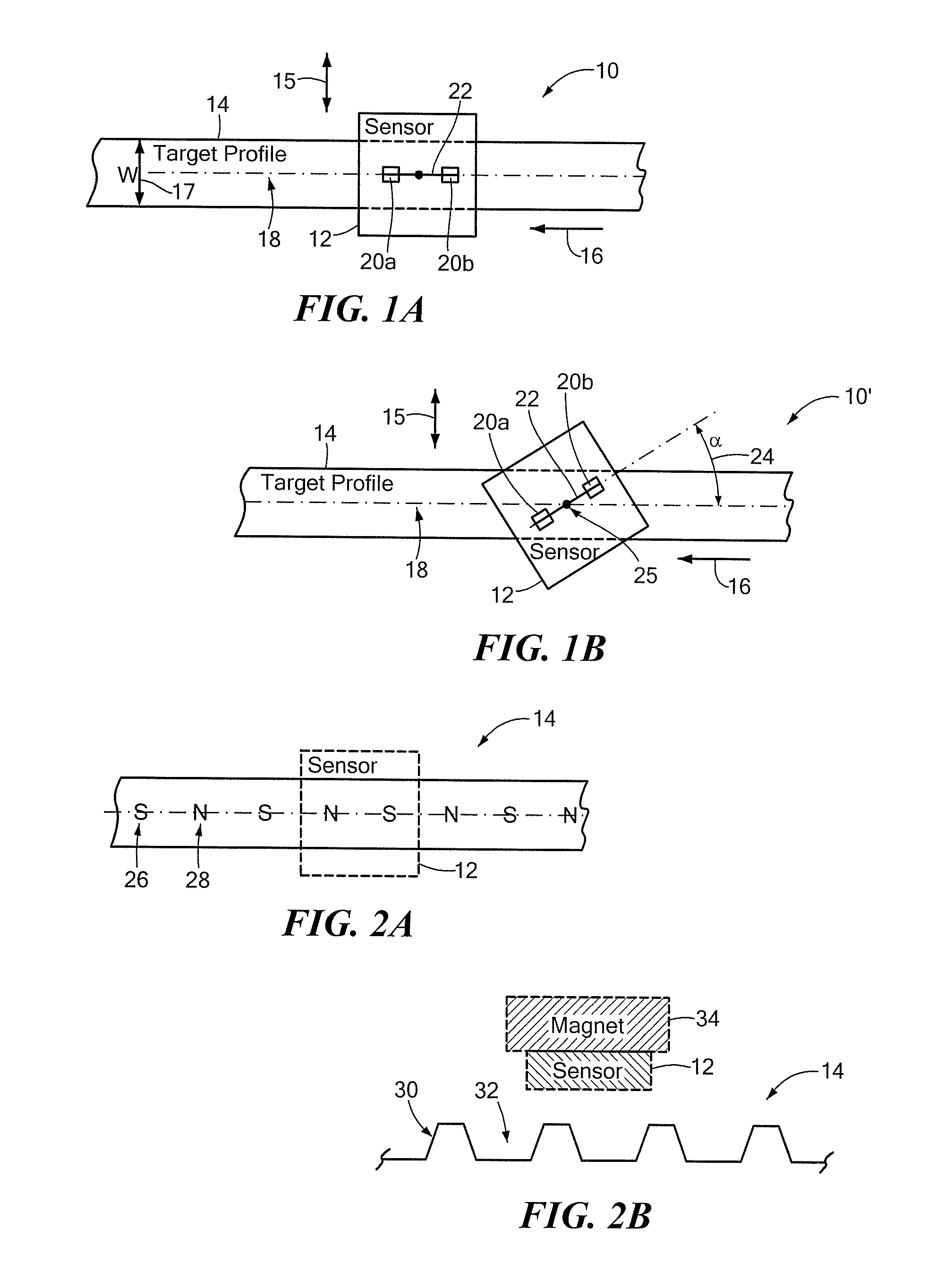 Differential magnetic field sensor structure for orientation independent measurement