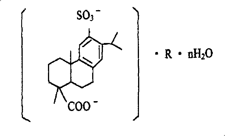 preparation method of disodium sulfodehydroabietate (DSDA) and composition