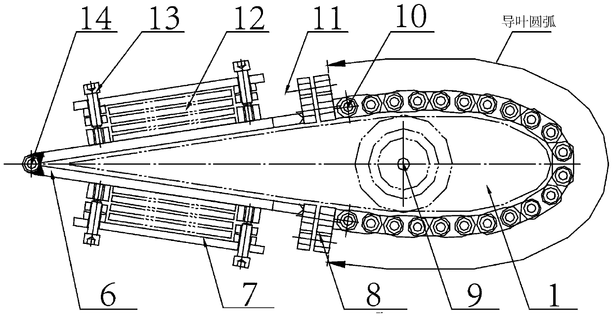 Balance weight assembly fixture for machining guide vanes with multiple specifications