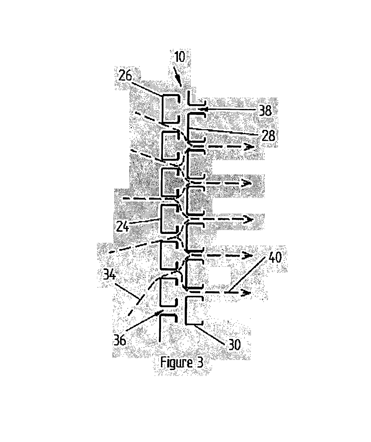 Distribution array for use in a settler area of a mixer-settler