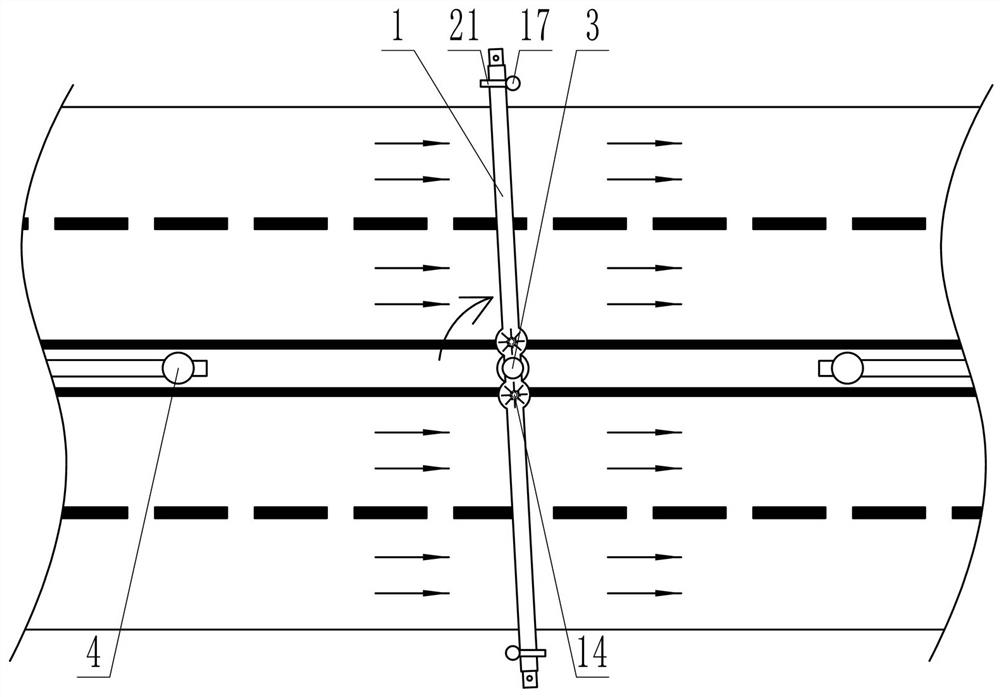 Road flood-fighting guardrail