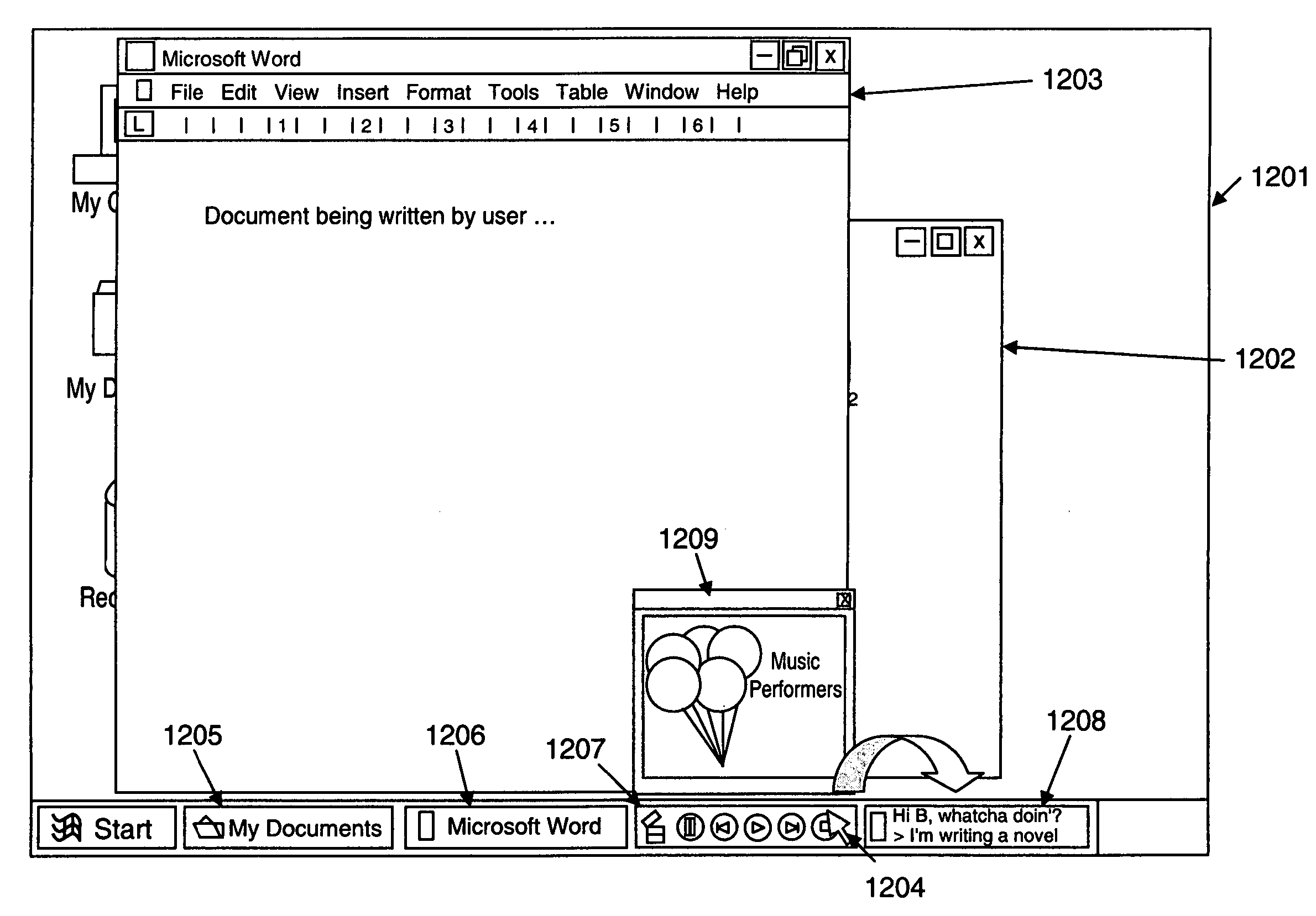 Method and system of taskbar button interfaces