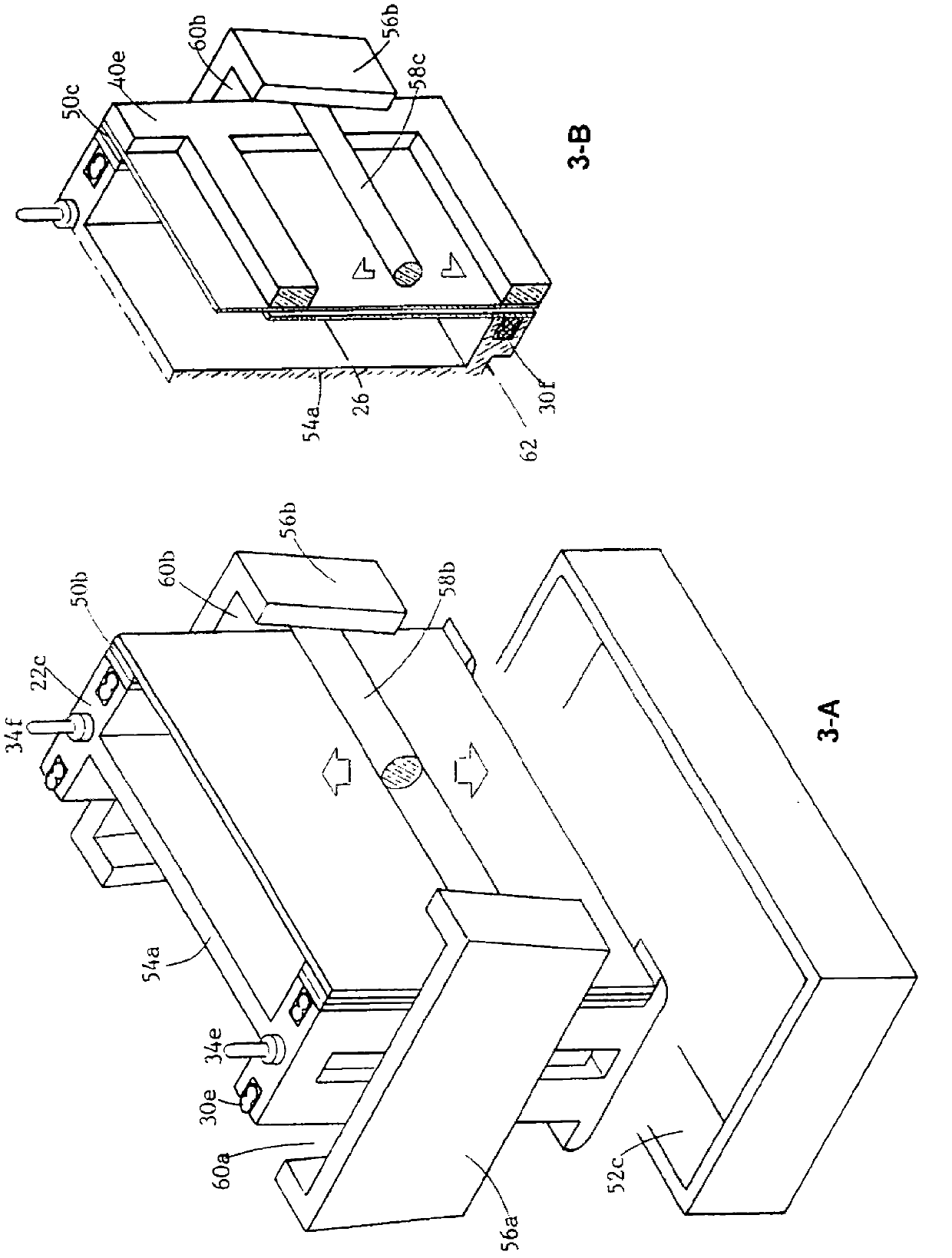 Improved vertical piece type gel electrophoresis cell and use method thereof