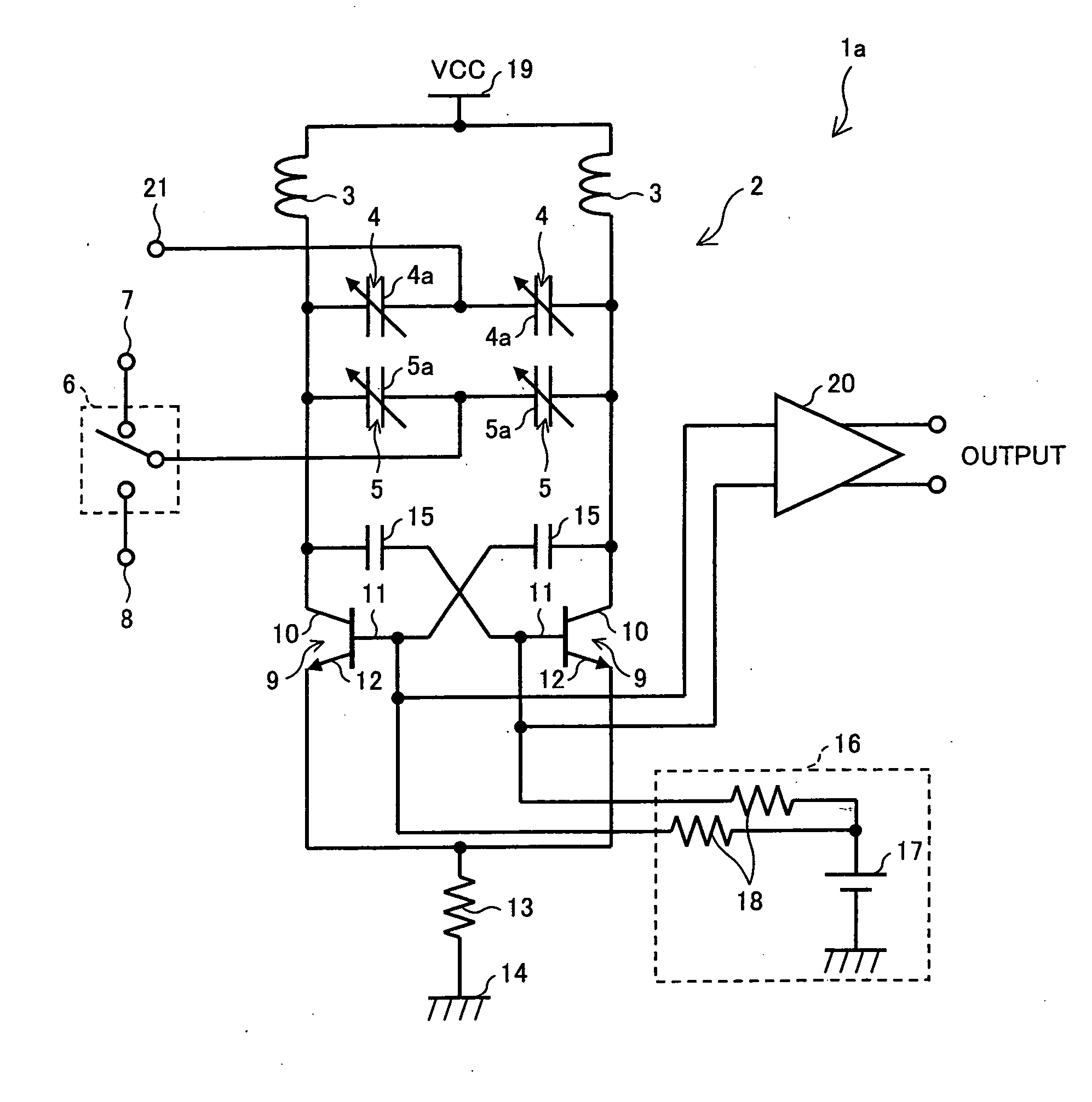 Voltage control oscillator and voltage control oscillator unit