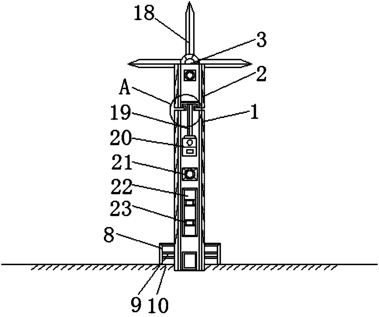 Wind-light-heat complementary parallel power generating and heating complete equipment