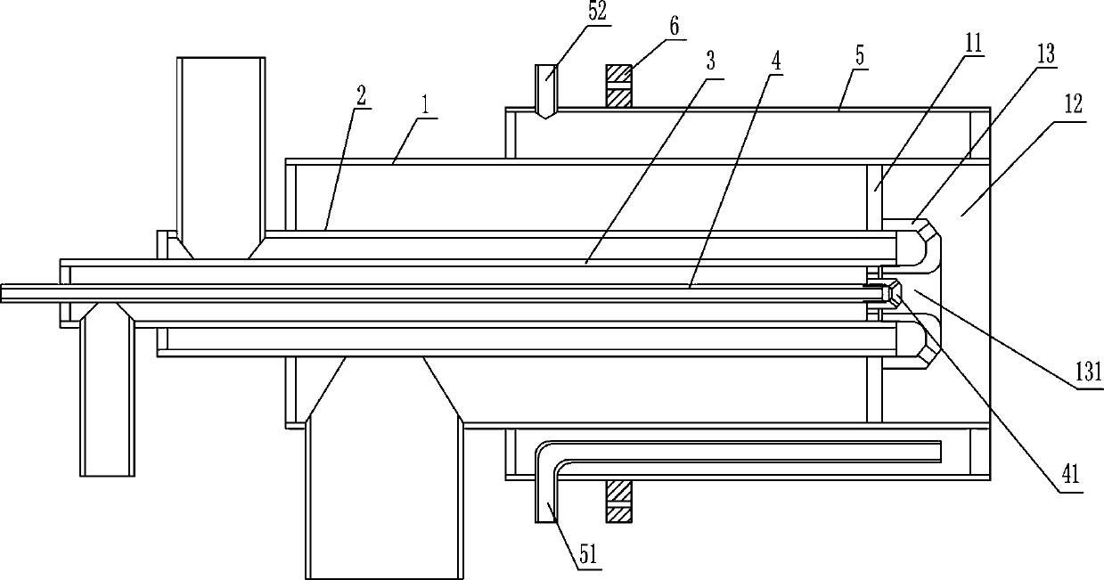 Composite burner of low heating value blast furnace gas