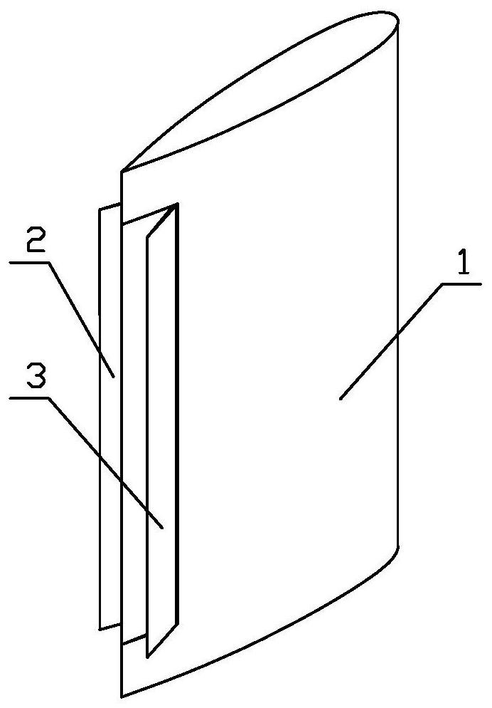 A marine rudder equipped with a spoiler