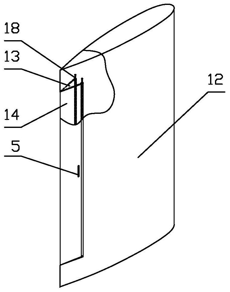 A marine rudder equipped with a spoiler