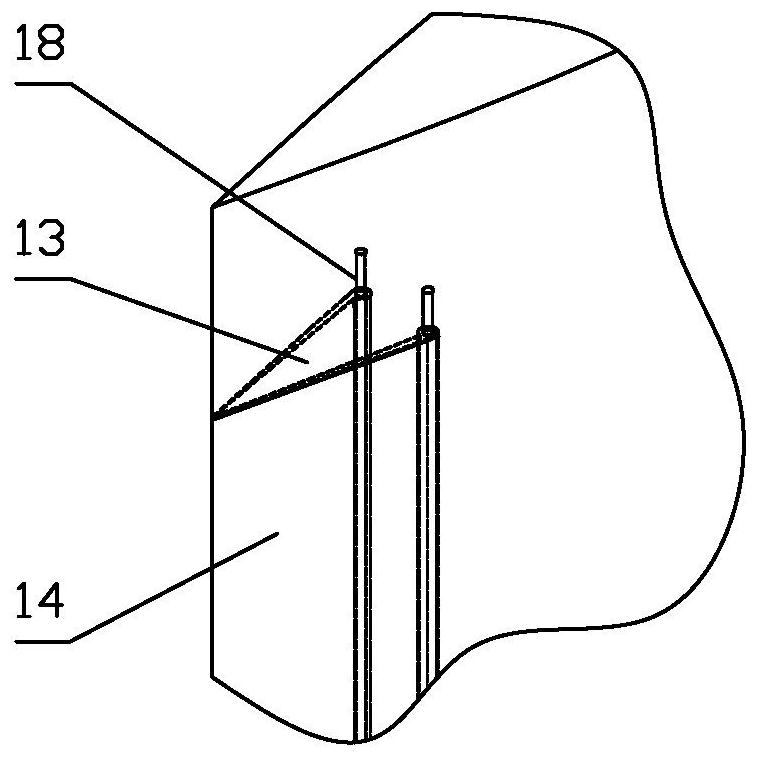 A marine rudder equipped with a spoiler