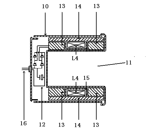 Electro-magnetic inductive plug and socket combination