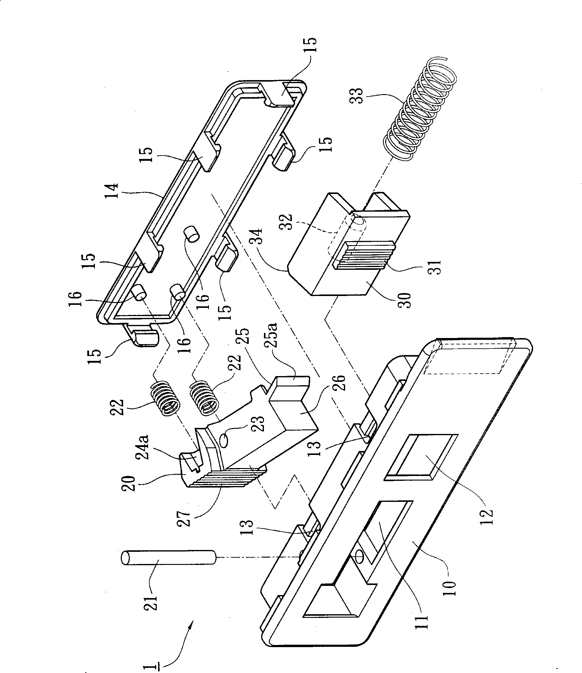 Slid-opening restrainer for aluminium door and window